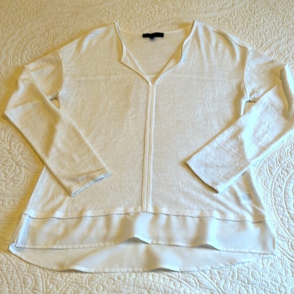 Sanctuary Tunic Pullover Women’s Large White Classic Beachy Coastal Minimalist - Picture 8 of 17